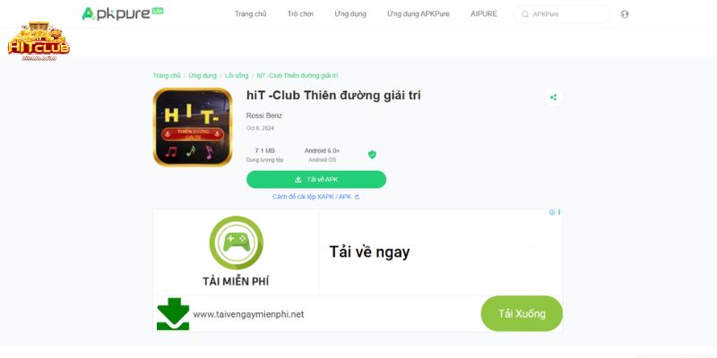 Trang chủ 18 Tải app Hit Club bằng file APK